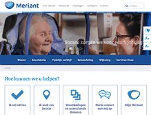 Tablet Screenshot of meriant.nl